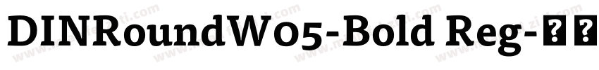 DINRoundW05-Bold Reg字体转换